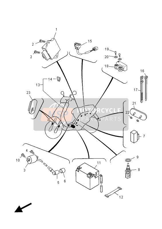 5C3H25903000, Faisceau De Fils Com, Yamaha, 0